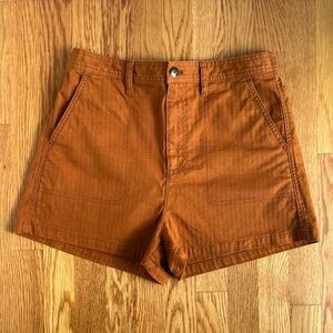 Madewell Camp Shorts in Burnt Sienna Size M